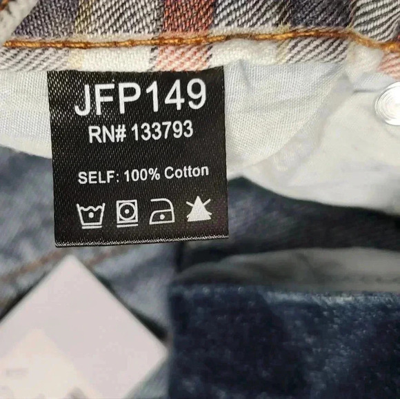 NWT POL  Y2K Distressed MidRise Ripped Straight Leg Jeans SzM W27 - Picture 4 of 10